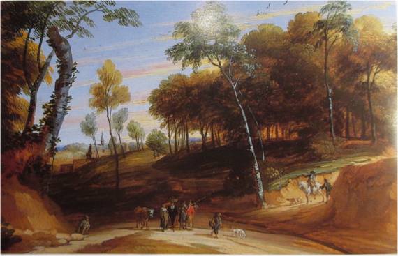 Wooded Landscape with a Sunken Road