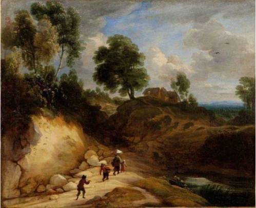 Landscape with Peasants Walking along a Path