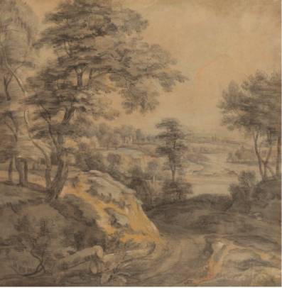 Wooded Landscape with Road