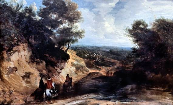Landscape with Sunken Road and Horsemen