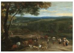 Work 1136: An Extensive Landscape with Figures 