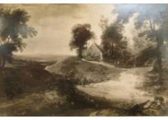 paintings CB:475 Cottage on Elevation amongst Trees