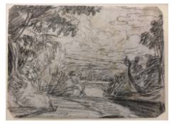 Work 767: Landscape with Trees and Road
