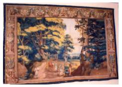 tapestries CB:771 Landscape with Falconer and Peasants