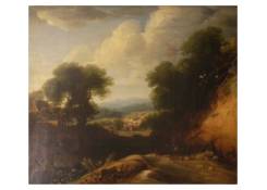Work 81: Landscape with Escarpment and High Tree