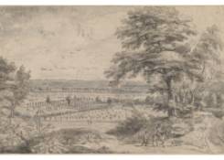 Panorama Landscape with Falconers