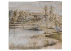 Work 844: Wooded Landscape with a Lake
