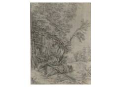 drawings CB:924 River Landscape with Trees
